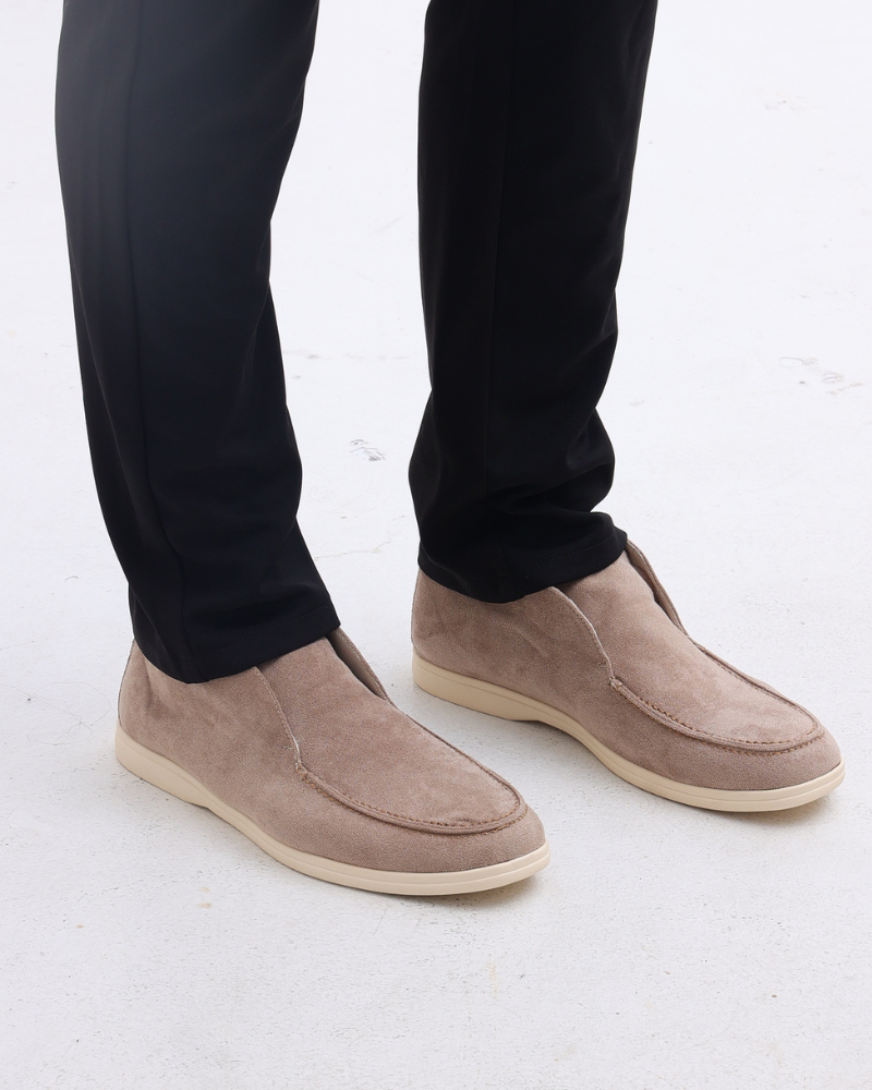 Schnürschuhe – Dunkelbraunes Wildleder
