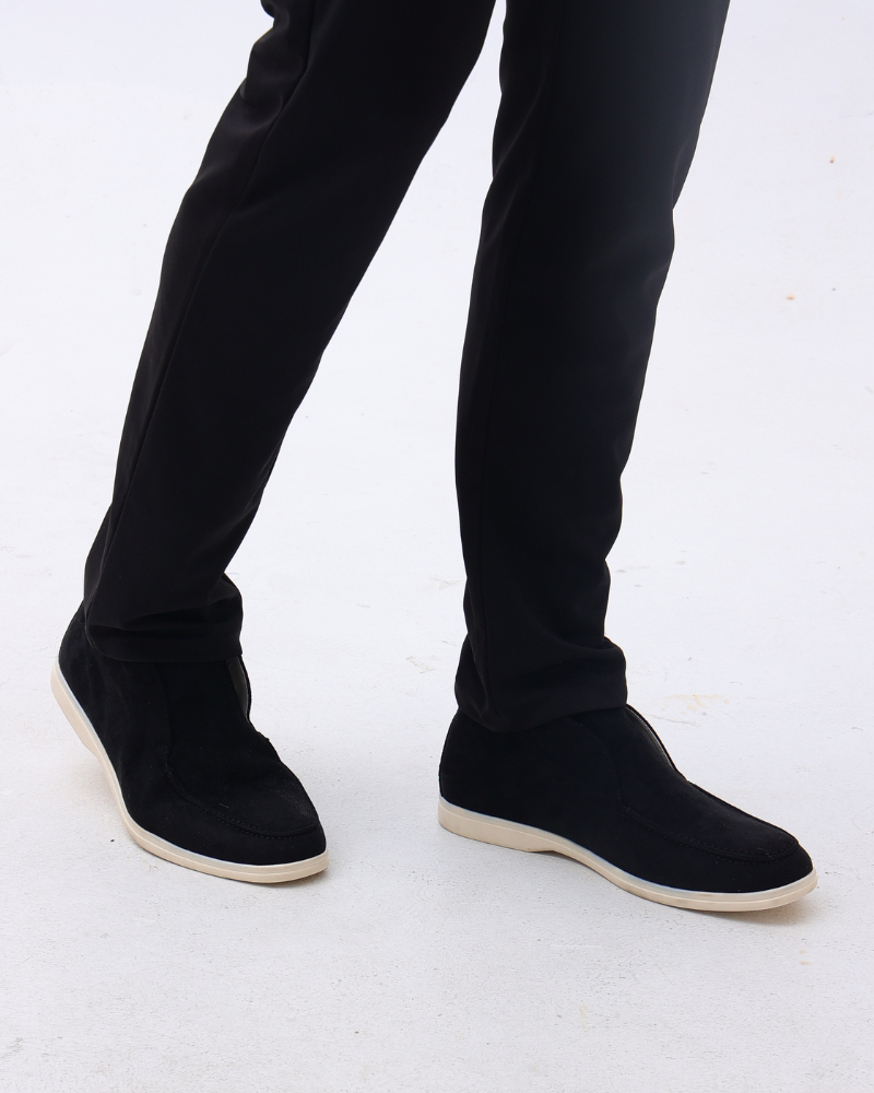 Schnürschuhe – Dunkelbraunes Wildleder