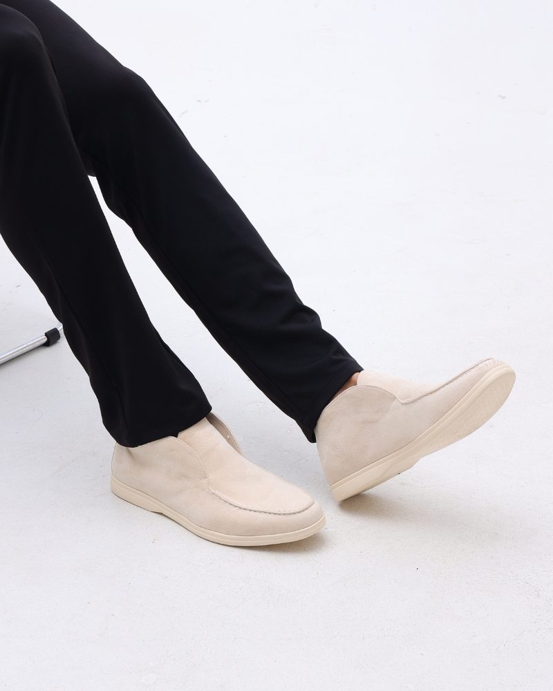 Schnürschuhe – Dunkelbraunes Wildleder
