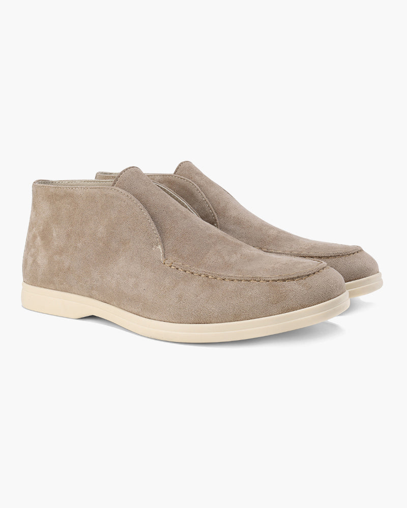 Schnürschuhe – Dunkelbraunes Wildleder