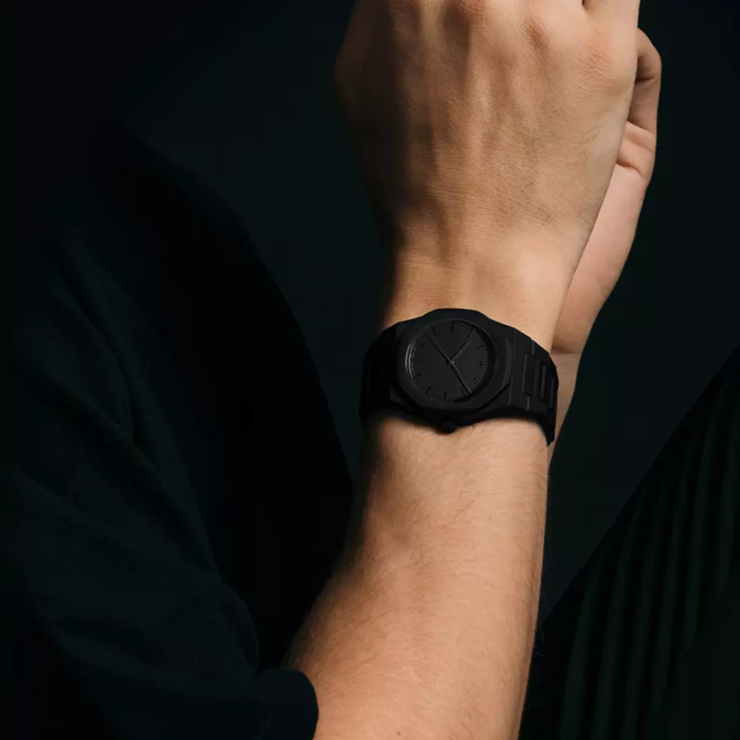 Minimalistische Herrenuhr – Stahl & Leder