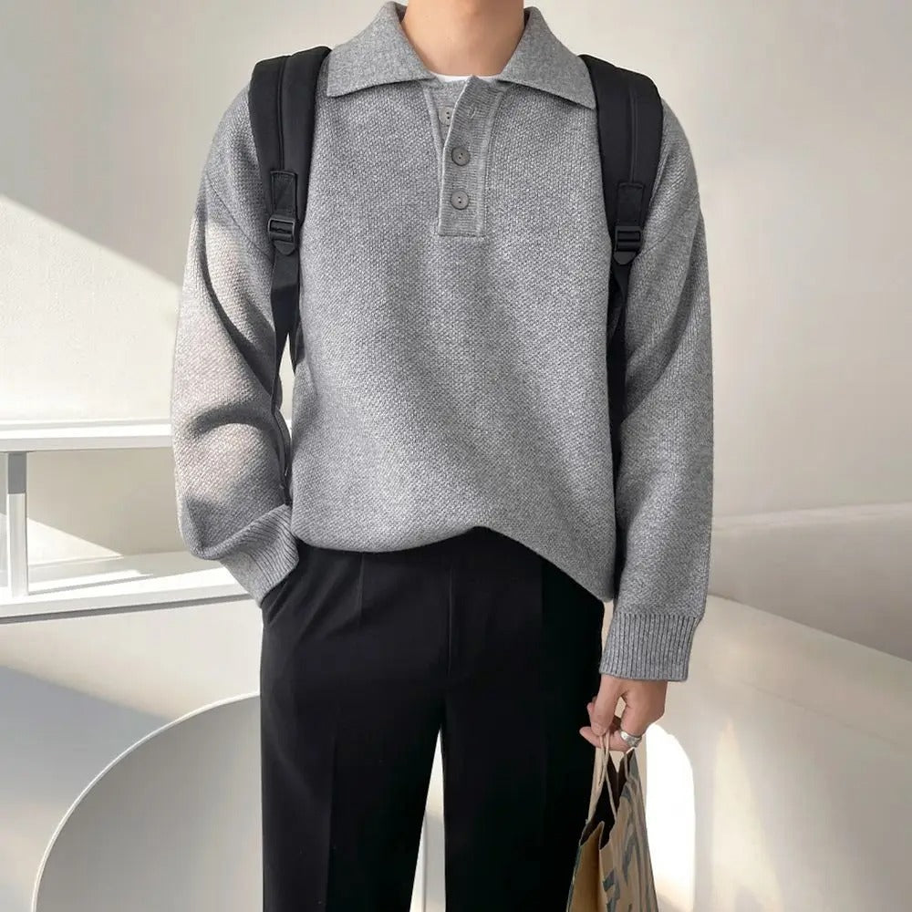 Strickpullover – Rauchgrau